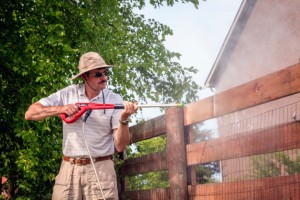 wood fence cleaning power wash