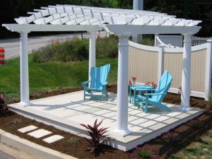 Unlike a pagoda, pergolas feature an open roof design.