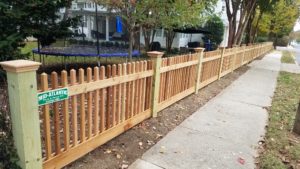 Custom Cedar Fence in Annapolis, Maryland