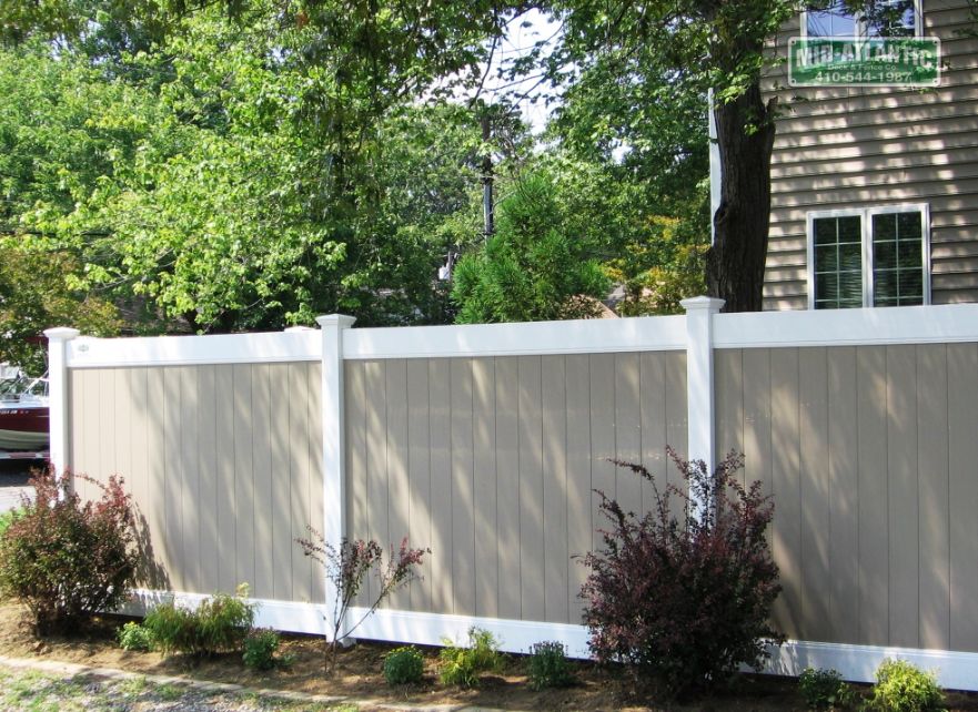 Vinyl privacy fences make a great back drop for planting. If you are looking for Safety-security and privacy. We have you covered.