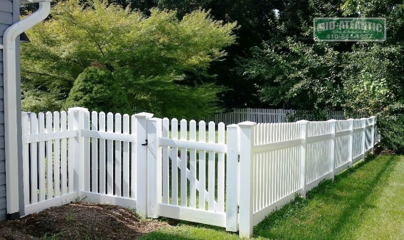 Gotta say this is a nice one. Our standard picket 2 style is one of our most popular styles in our picket fence lineup. This beauty is located in Millersville Maryland.