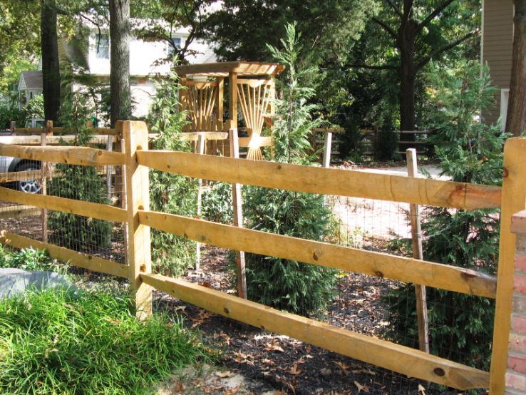 Looking for in inexpensive way to define your property line. Our 3-rail pressure treated wood split rail fence is the way to go. Also available in a 2-rail design.