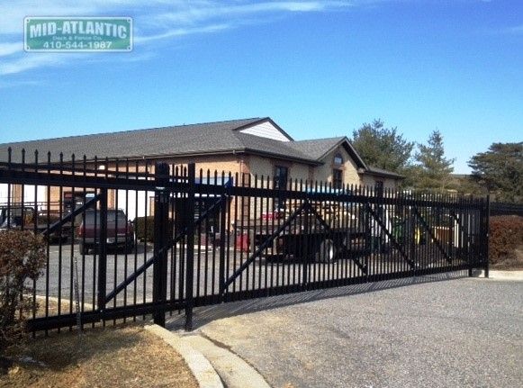 Need a commercial grade ornamental aluminum cantilever gate. We do that to. Check it out, this one was 35 feet long.