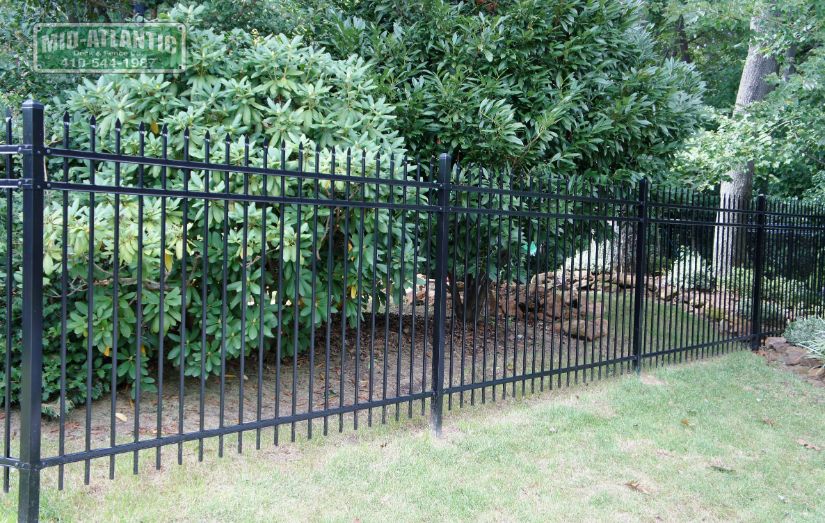 This ornamental steel fence is tough enough for any challenge. The also make a great back drop for plantings and the garden.