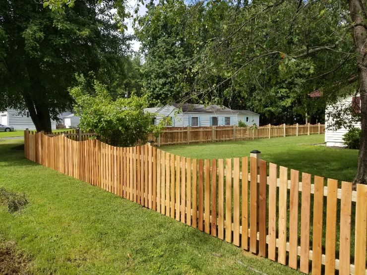The Mt Vernon picket fence goes well with any home. The pickets are western red cedar the rails and posts are pressure treated pine. Beautifully designed built to last.