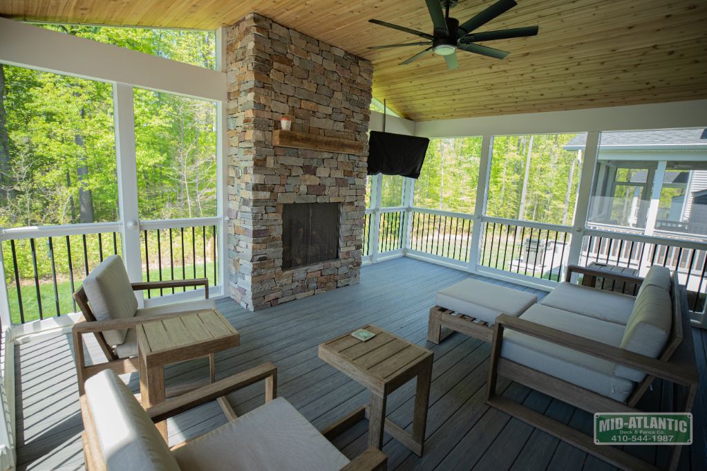 mid-atlantic deck and fence screen porch contractor in mount airy