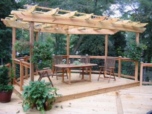 mid-atlantic deck and fence backyard shelters for outdoor living