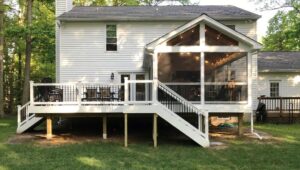 Tips for Creating a Comfortable Screened Porch mid-atlantic deck and fence